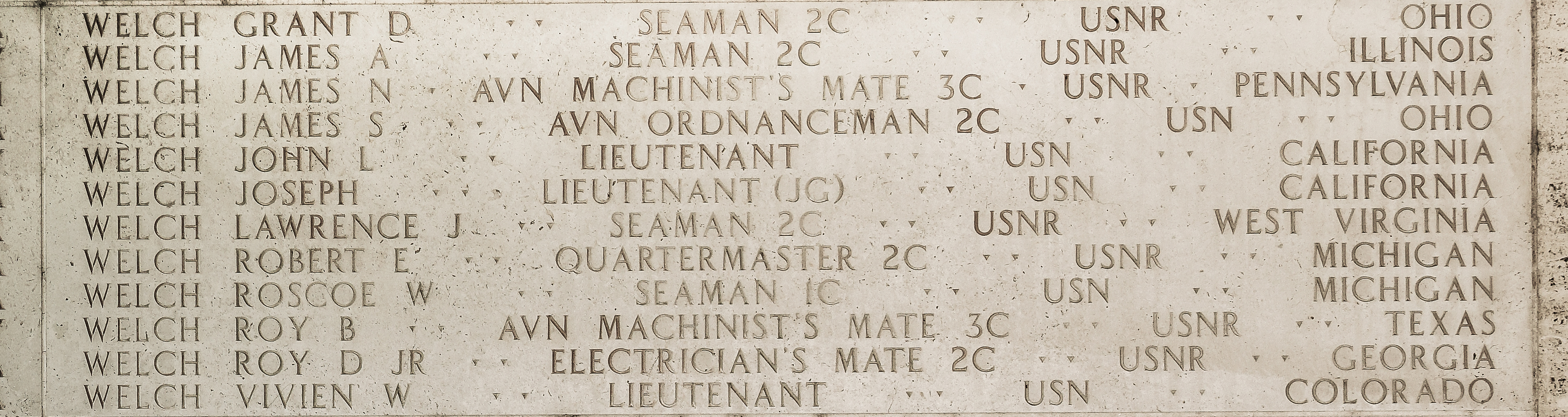 Lawrence J. Welch, Seaman Second Class